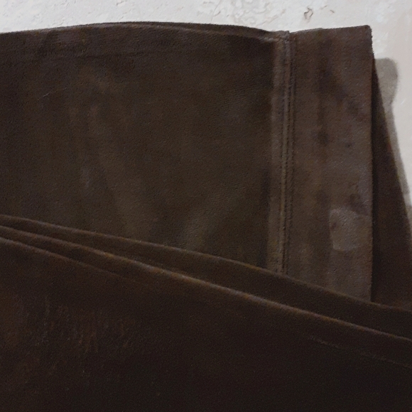 Pants Velour Y2K Chocolate Brown  Straight Leg  by Style & Co.   Medium - Picture 2 of 4